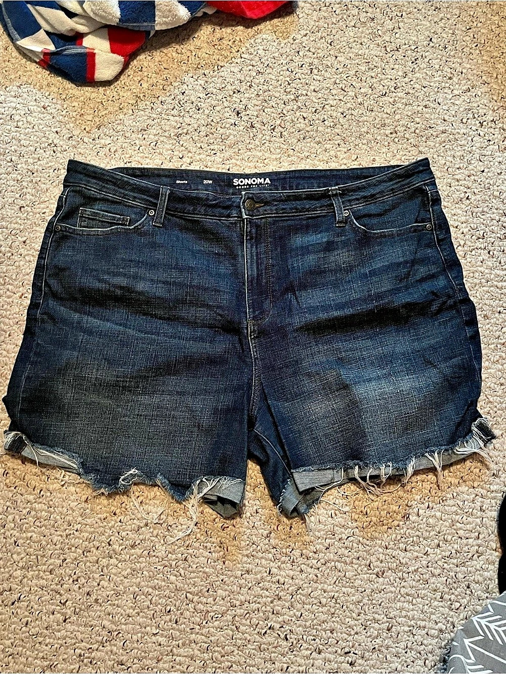 Sonoma Women's Denim Jean Shorts Waist 20W